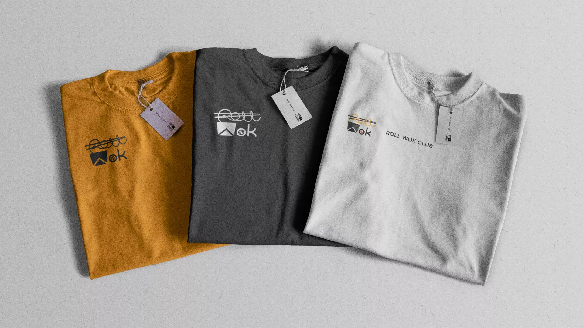 Разработка логотипа суши-бара «Roll Wok Club» в Комсомольске